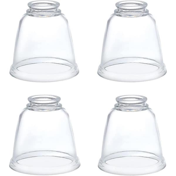 Aspen Creative Corporation 2-1/8 in. Fitter x Dia 4-5/8 in. x 4-5/8 in. H Clear 4PK - Lighting Accessory - Replacement Glass