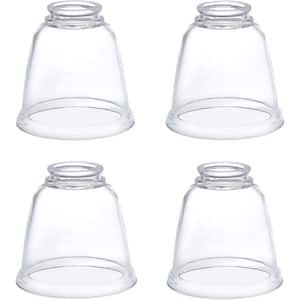 2-1/8 in. Fitter x Dia 4-5/8 in. x 4-5/8 in. H Clear 4PK - Lighting Accessory - Replacement Glass