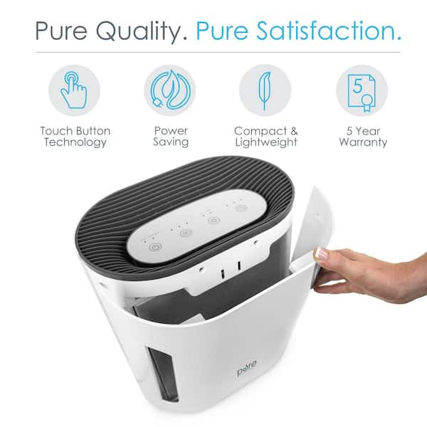 Pure Enrichment Purezone 3 In 1 True Hepa Air Purifier Peairplg The Home Depot