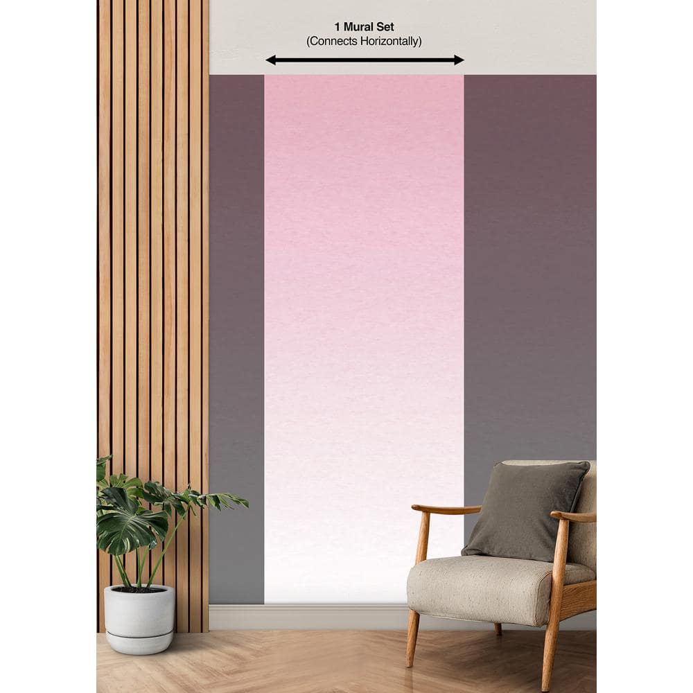 Pink Aura Ombre Peel and Stick Wall Mural