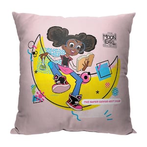 Marvel Moon Girl Super Genius Lu Printed Multi-Colored Throw Pillow