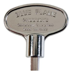 Dante Blue Flame Fireplace Antique Copper 3" Gas Valve Key 1/4"  5/16" Stem New 