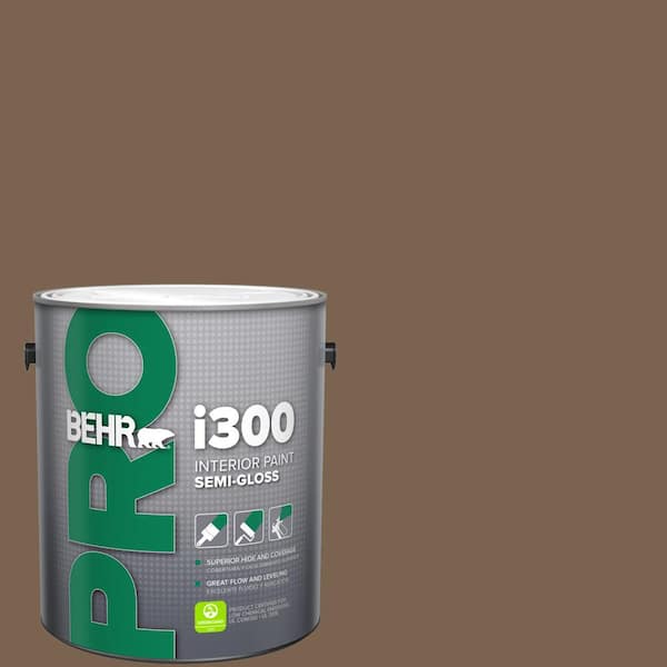 BEHR PRO 1 gal. #N260-7 Folk Guitar Semi-Gloss Interior Paint
