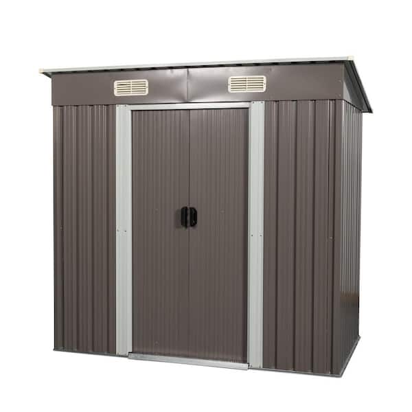 6 ft. x 3.5 ft. Outdoor Metal Storage Shed (21 sq. ft.）
