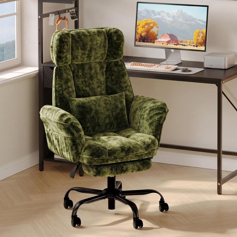 Bestier 44 in Plush Velvet Corduroy Fixed Arms Cross Legged