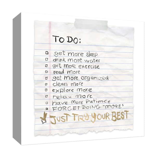 PTM Images To Do'' Canvas Abstract Wall Art 15 in. x 15 in.