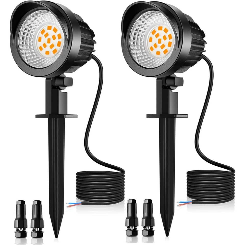 phyfalip 7W 800 Lumen Low Voltage Warm White Landscape Flood Light