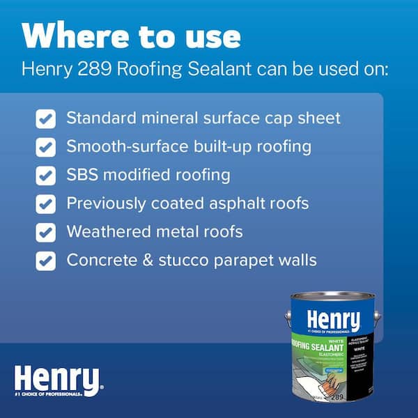 289 White Elastomeric Roofing Sealant 0.90 gal. 289 White Elastomeric Roofing Sealant 0.90 gal.