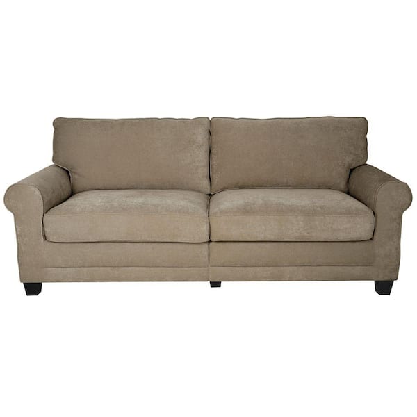 Serta RTA Copenhagen 73 in. Vanity/Espresso Polyester 2-Seater Sofa with Removable Cushions
