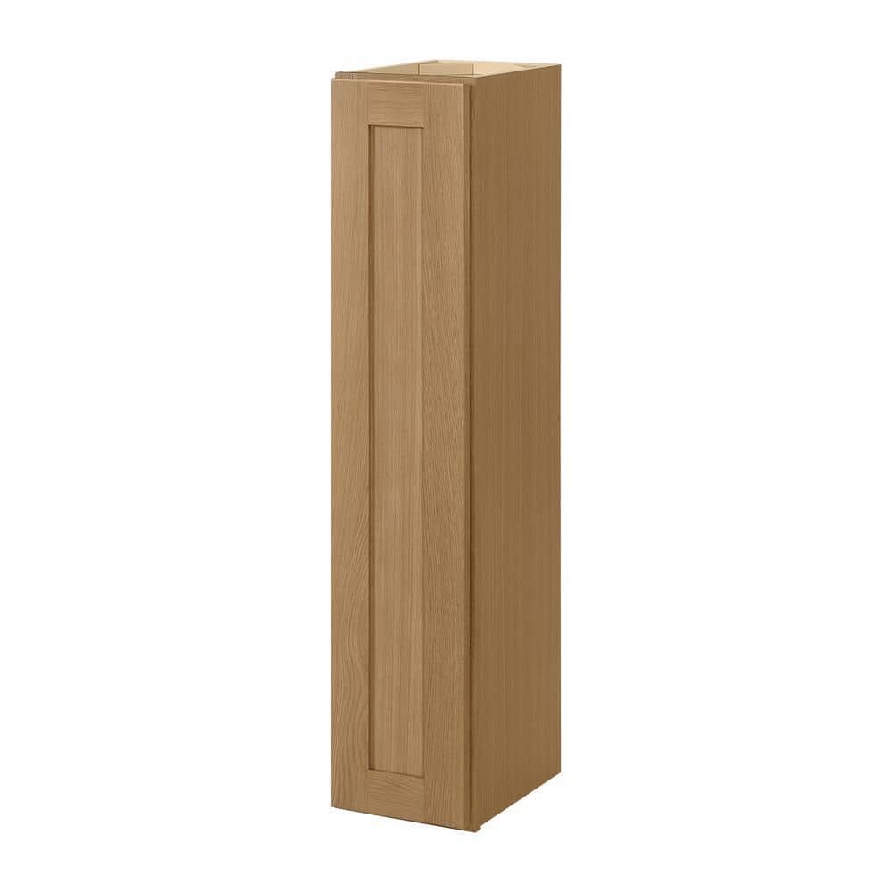 Avondale 9 in. W x 12 in. D x 42 in. H Ready to Assemble Plywood Shaker Wall Kitchen Cabinet in White Oak price history on PriceWatchPro