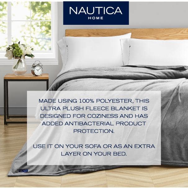 King Navy Ultra Soft Fleece Blanket