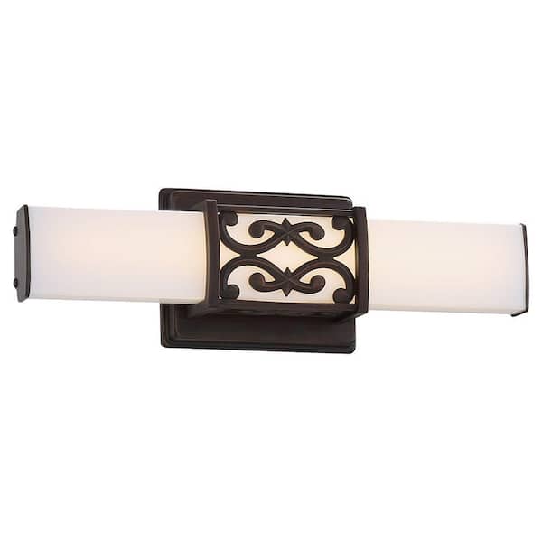 Good Lumens by Madison Avenue Dark Brushed Bronze LED Bath Vanity Light