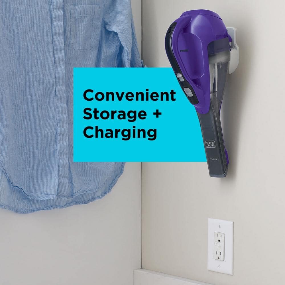 Purple Rechargeable Handheld Bagless Vacuum Cleaner for Pet Hair