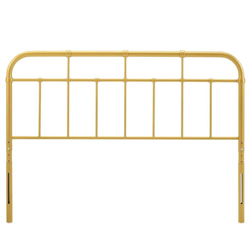 Alessia Gold King Metal Headboard