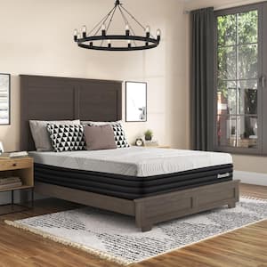 Made in USA Artisan Collection; Jamestown Twin XL Size Firm Hybrid 13.5" Bed-In-A-Box Luxury Mattress