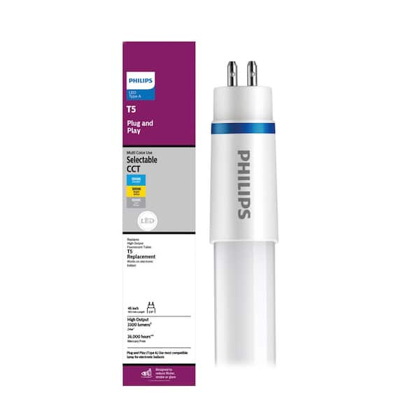 Philips 54-Watt Equivalent 46 in. High Output T5 Plug and Play