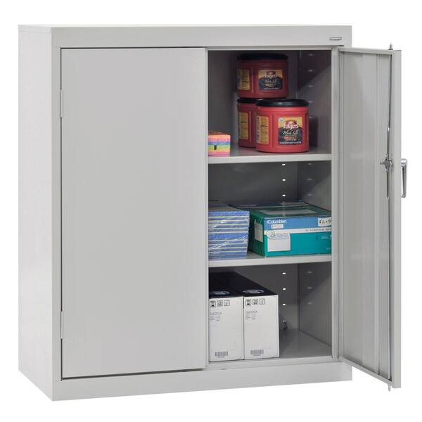 Dove Gray 42 Height 24 Length SANDUSKY LEE CA21362442-05 Classic Series Counter Height Cabinet with Adjustable Shelves 36 Width Steel 