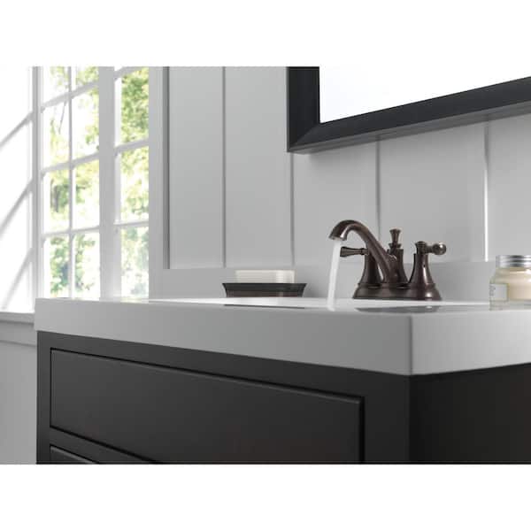 Silverton 4 in. Centerset 2-Handle Bathroom Faucet in SpotShield Venetian Bronze