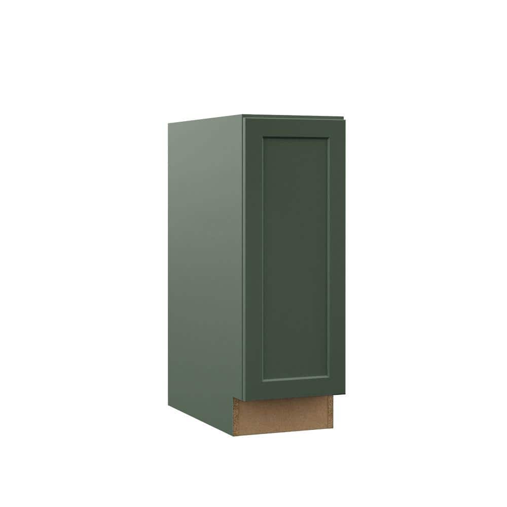 Designer Series Melvern 12 in. W x 24 in. D x 34.5 in. H Assembled Shaker Full Door Height Base Cabinet in Forest price history on PriceWatchPro