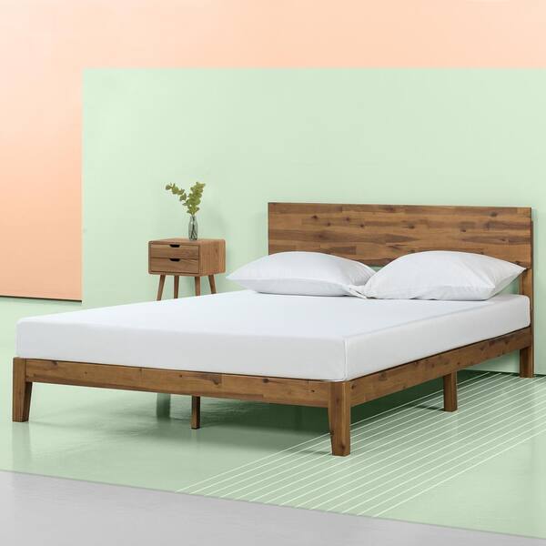 Zinus Julia 10 In Twin Wood Platform, Wood Platform Bed Headboard