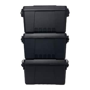 14 Gal. Storage Box in Black 3-Pack