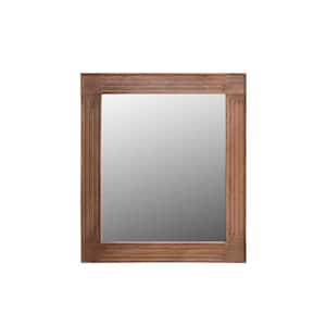 40 in. W x 46 in. H Brown Solid Wood Dresser Mirror