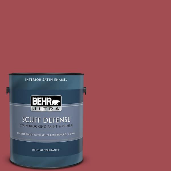 BEHR ULTRA 1 gal. #PPU1-07 Powder Room Extra Durable Satin Enamel Interior Paint & Primer