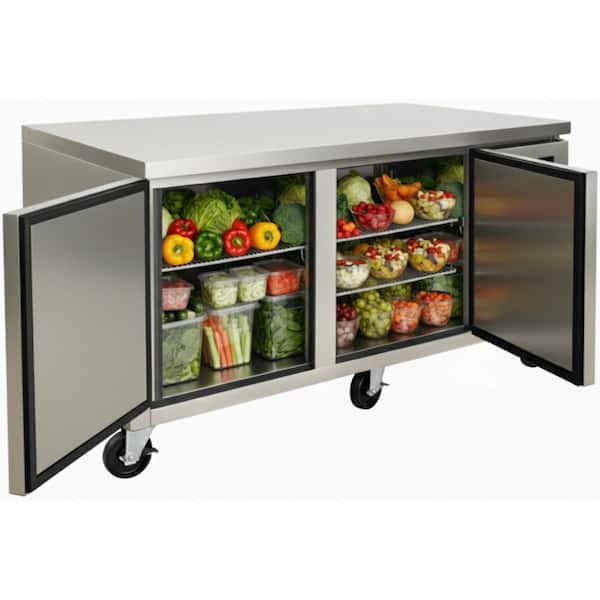 72.5 in. 16.6 cu. ft. NSF Commercial Undercounter Freezer ECU72F Stainless