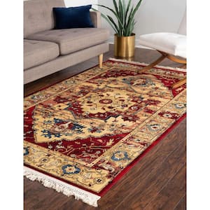District Potomac Red 8 ft. x 10 ft. Area Rug
