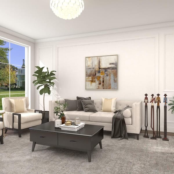 Have a question about Litton Lane Brown Polystone Tall Long Legged