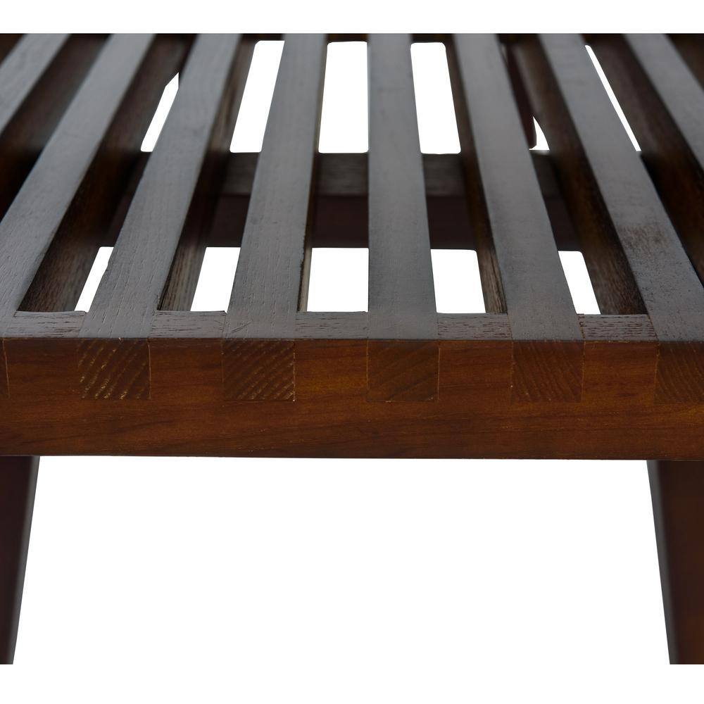 Mid-Century Dark Walnut Inwood 6' Platform Bench
