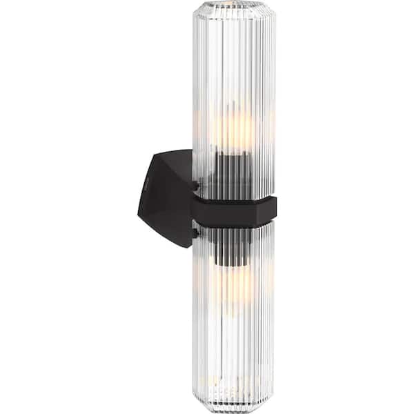 KOHLER Occasion 2-Light Matte Black Wall Sconce