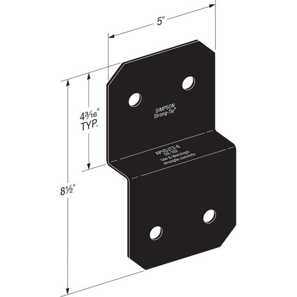 Simpson Strong-Tie Outdoor Accents Avant Collection 5 in