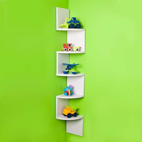 DANYA B Zig Zag 7.75 in. W x 7.75 in. D Floating Laminate Corner