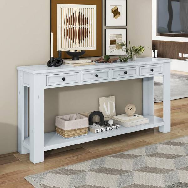 Nalani Console Cabinet - Antique White main image 0