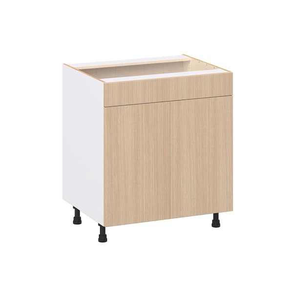 Timberline 30 in. W x 24.5 in. D x 34.5 in. H Shaker Assembled Sink Base Kitchen Cabinet in Mojavi Oak