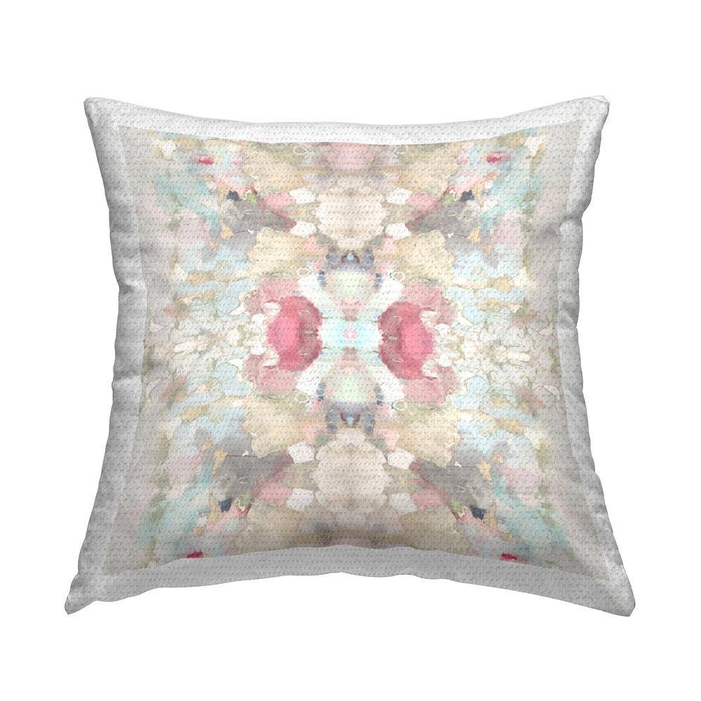 Soft Pastel Geometric Shapes Multi-Color Square Outdoor Throw Pillow price history on PriceWatchPro
