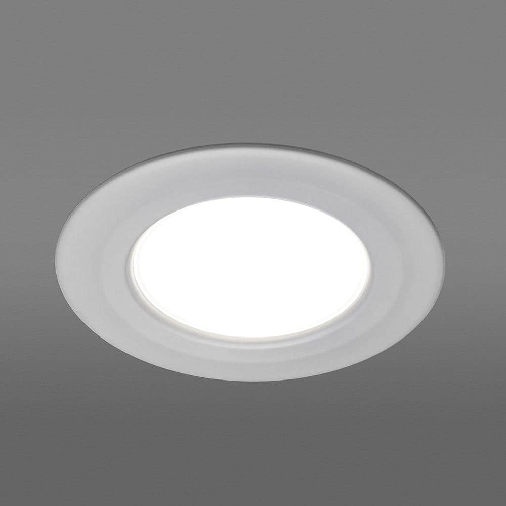White Smart LED Recessed Light Trim with Voice Control