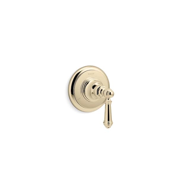 KOHLER Artifacts Mastershower 1-Handle Transfer Valve Trim with Lever Handle in Vibrant French Gold
