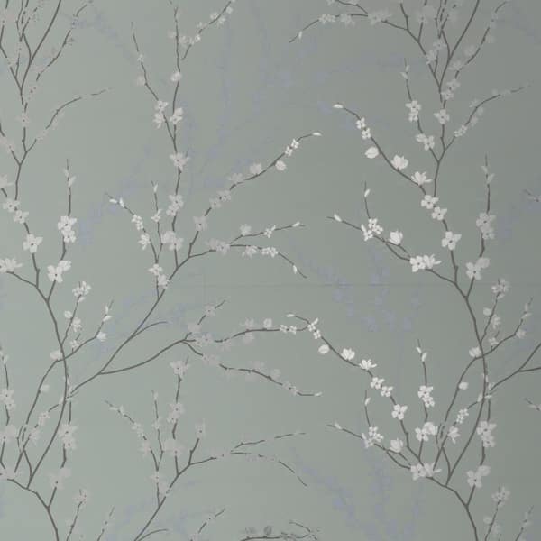 Peel & Stick Wallpaper Vinyl Panels 16" x 24" – 8 Pack –  Sage Green West Coast Branch (21.33 sq. ft.)