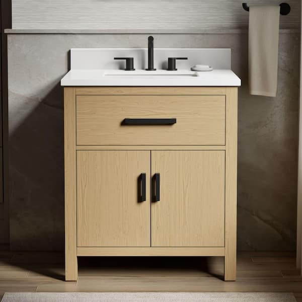 KOHLER Kresla 30 in. Single Sink Freestanding Light Oak Bath