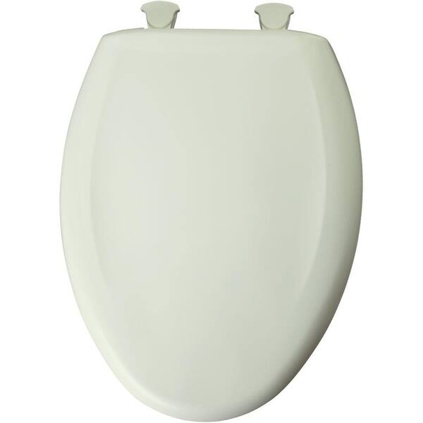 Church Slow Close STA-TITE Elongated Closed Front Toilet Seat in Biscuit