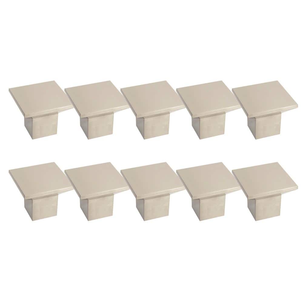 1.44 in. Cubist Brushed Nickel Cabinet Knob (10-Pack) price history on PriceWatchPro
