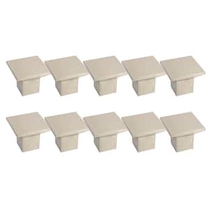 1.44 in. Cubist Brushed Nickel Cabinet Knob (10-Pack)