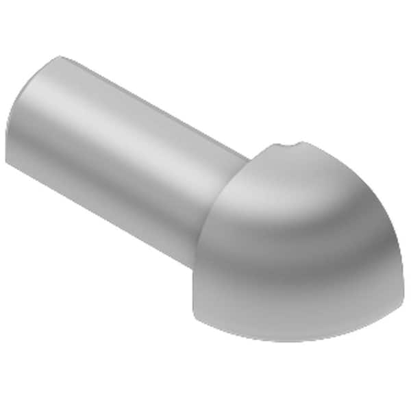 Rondec Satin Anodized Aluminum 1/2 in. x 1 in. Metal 90 Degree Outside Corner