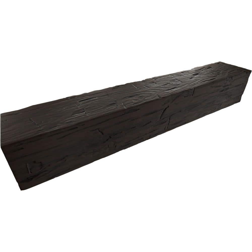 Hickory Faux Wood U-Beam 4" x 4" x 8' Hand Hewn