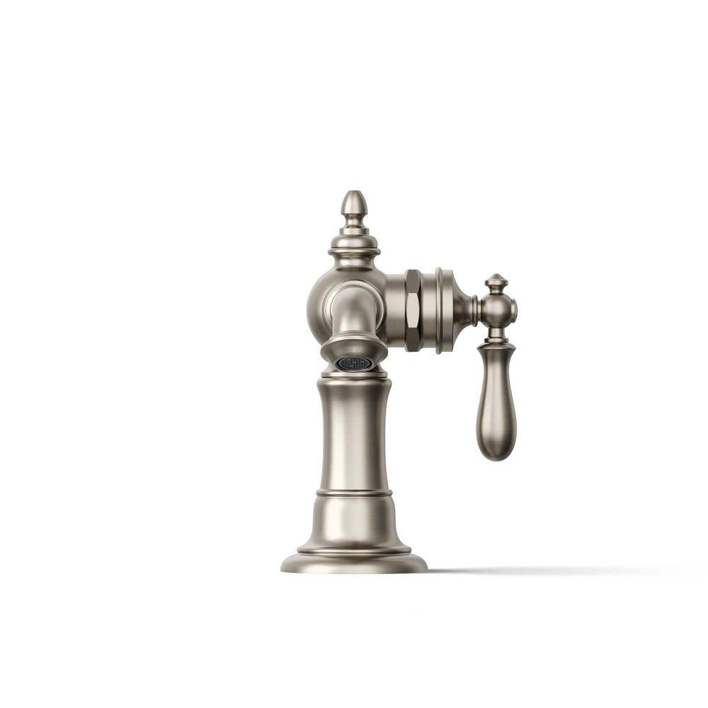 Artifacts Vibrant Brushed Nickel Single-Hole Bathroom Faucet