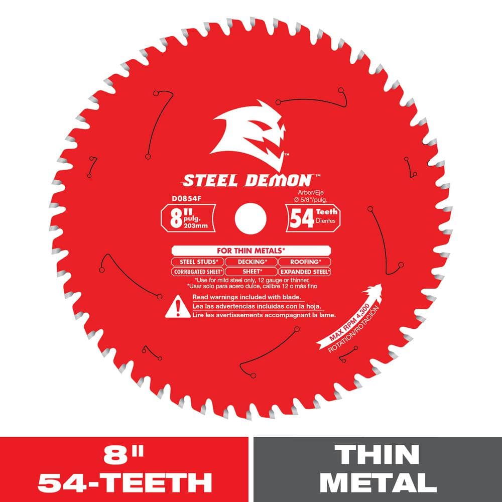 Reviews for DIABLO 8in. x 54Teeth Steel Demon Carbide Tipped Saw Blade