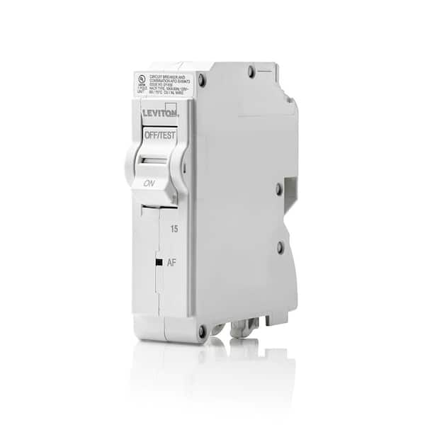 Leviton Branch Circuit Breaker, AFCI 1-Pole 15 Amp 120-Volt, Hydraulic Magnetic LB115-AF