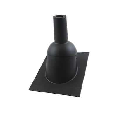 Pipe Boot for 2 in. I.D. Vent Pipe Black Color New Construction/Reroof